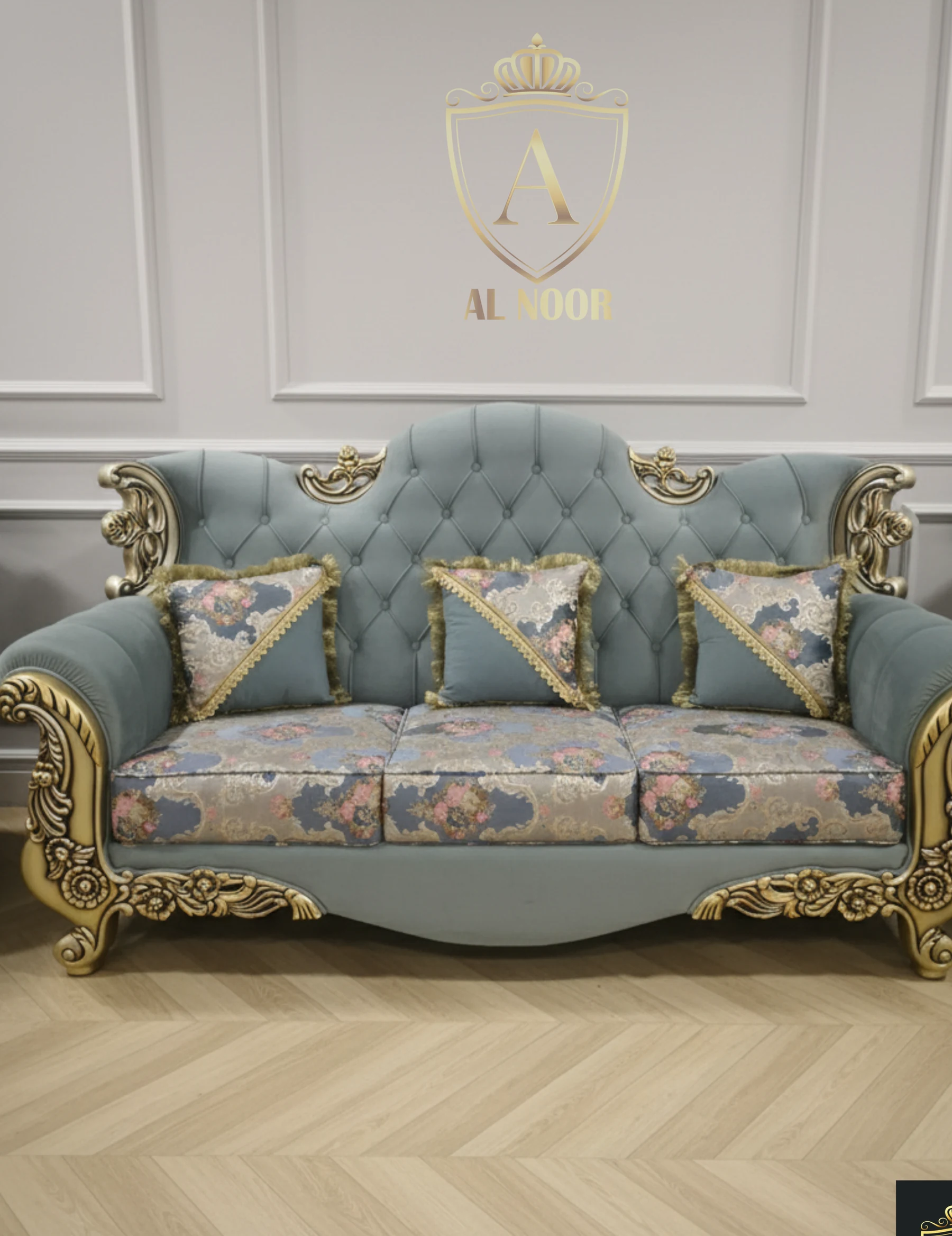 Blue royal sofa