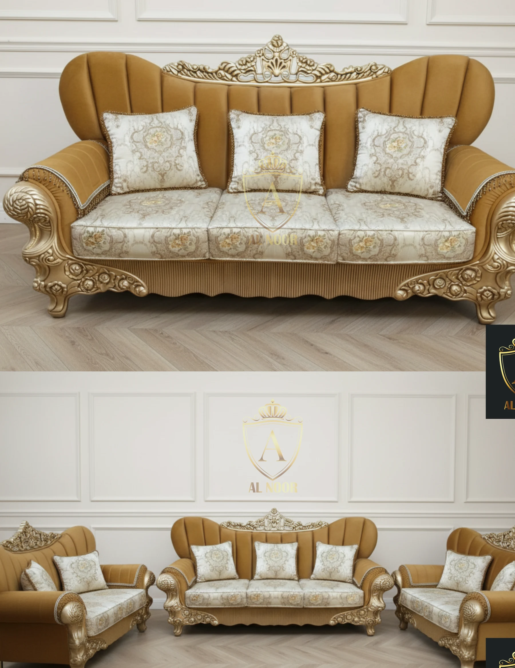 Golden royal sofa