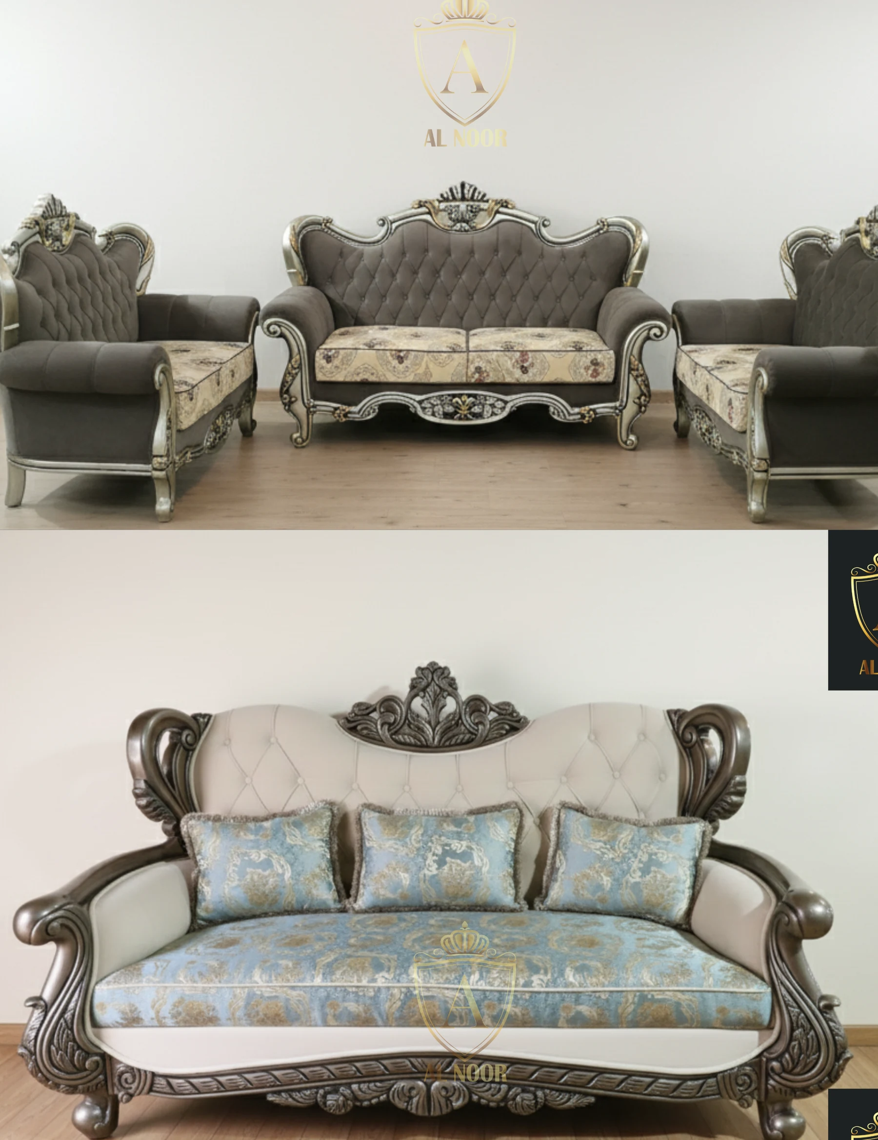 Classic carved sofa