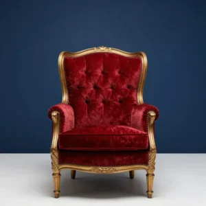 Kohinoor Velvet Crimson Armchair
